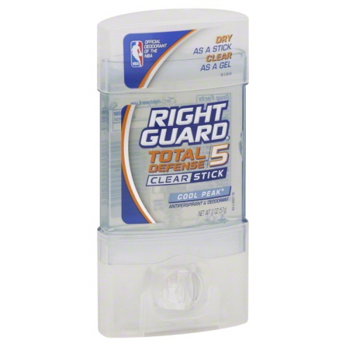 1363962903_04002356ImageRightGuardTotalDefense5AntiperspirantDeodorantClearStickCoolPeak.jpg