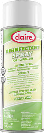 1475591760_03041070ImageClaireDisinfectantSprayforHealthCareUseLemonScentCL010Aerosol.jpg