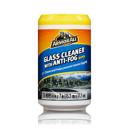 Armor All Glass Cleaner with Anti-Fog Wipes - Car Glass Cleaner