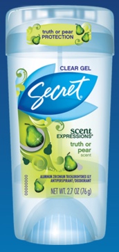 1480957873_16033515ImageSecretScentExpressionsClearGelAntiperspirantDeodorantTruthorPear.jpg