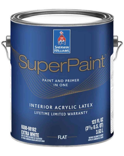 1527445541_19008440ImageSherwinWilliamsSuperPaintPaintandPrimerinOneInteriorAcrylicLatexFlatExtraWhiteA86W01151.jpeg