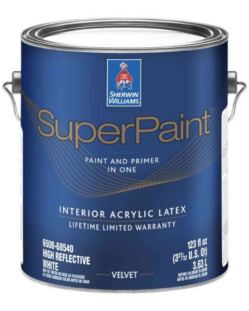 1527449076_19008453ImageSherwinWilliamsSuperPaintPaintandPrimerinOneInteriorAcrylicLatexVelvetHighReflectiveWhiteA94W00050.jpeg