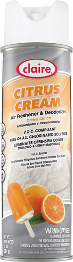 1583930290_03041127ImageClaireAirFreshenerDeodorizerCitrusCreamCL168AerosolProfessionalUse04092019.jpg