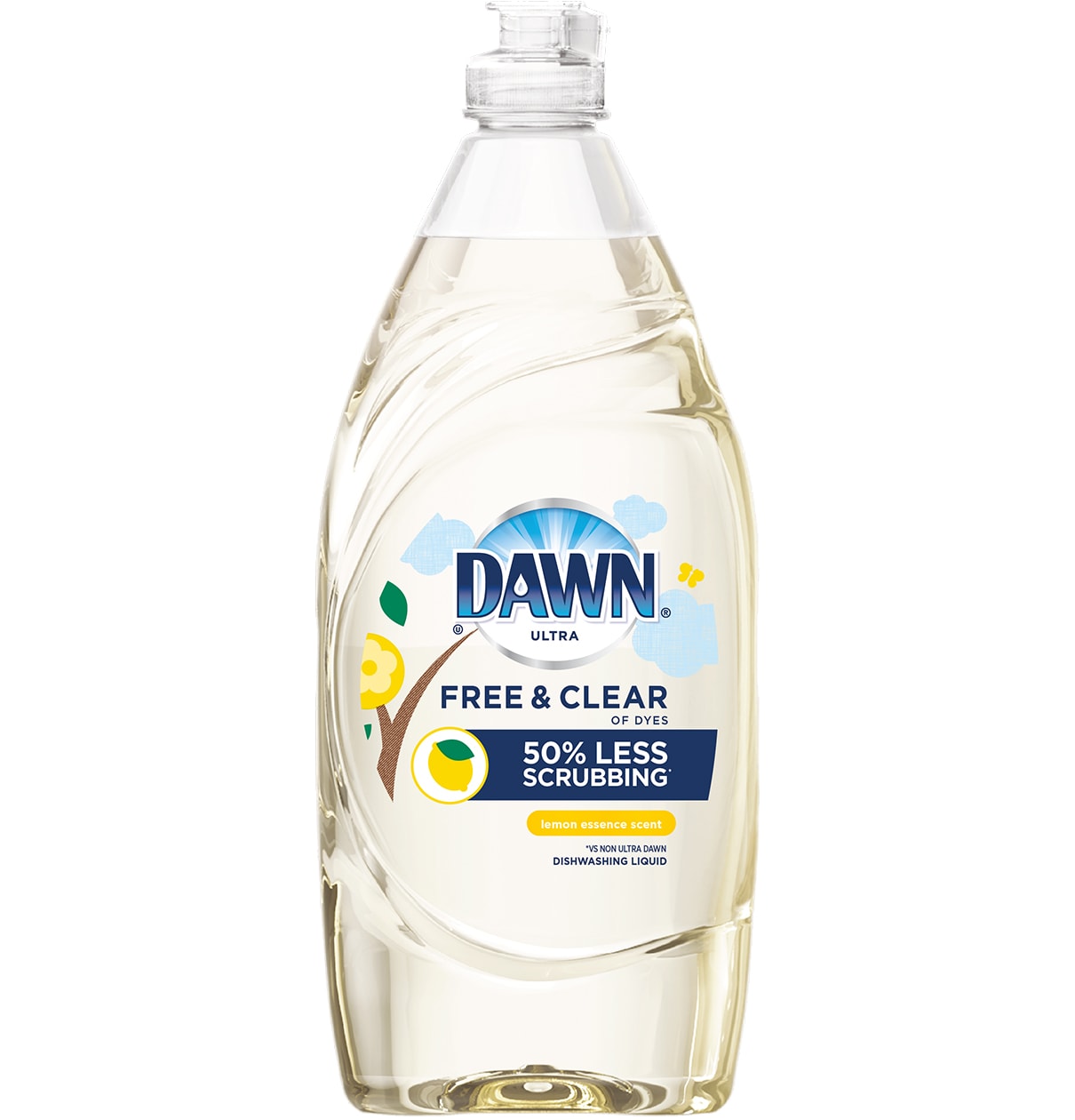 1632834411_16033840ImageDawnUltraFreeClearDishwashingLiquidLemonEssenceScent.jpeg