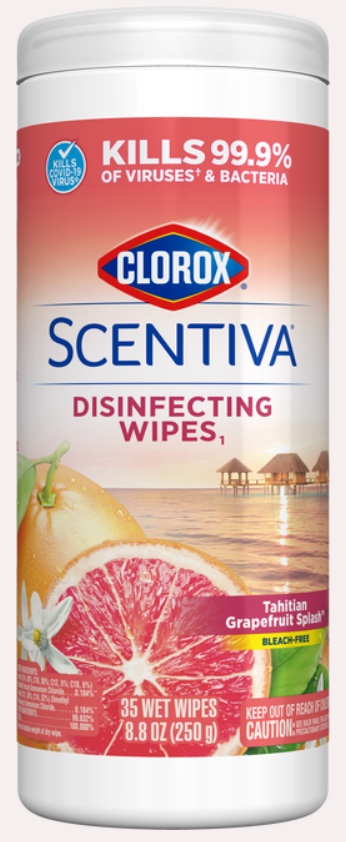 1633793433_03027500ImageCloroxScentivaDisinfectingWipes1TahitianGrapefruitSplash.jpg