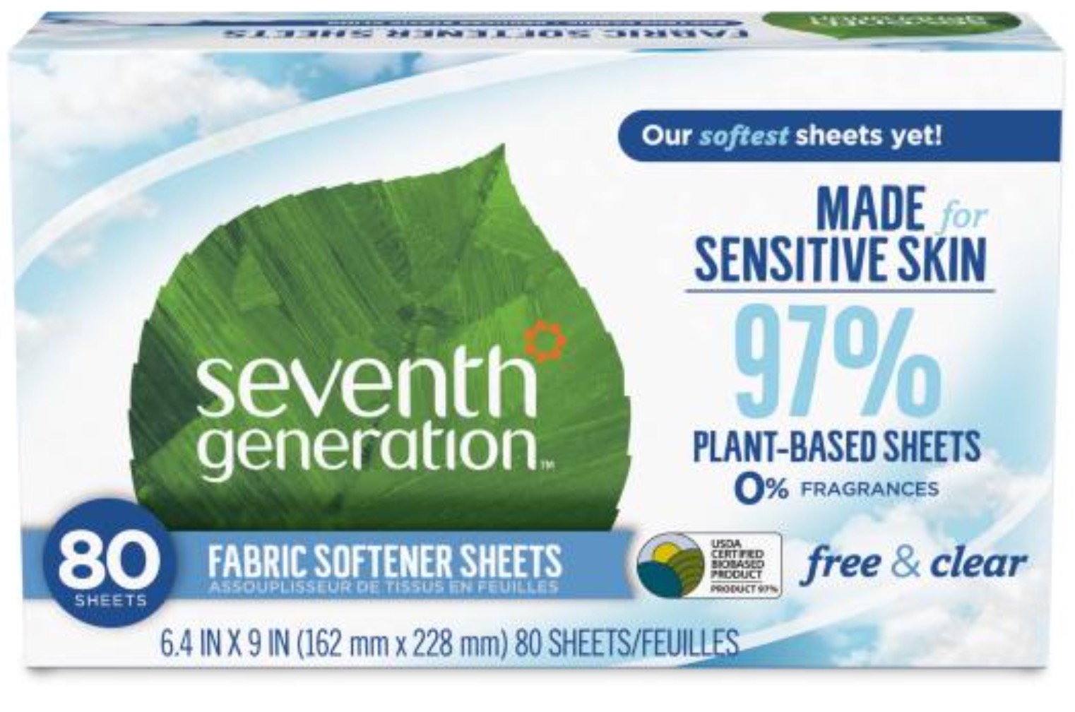 1642198759_19039178ImageSeventhGenerationFabricSoftenerSheetsFreeClear05182018.jpg