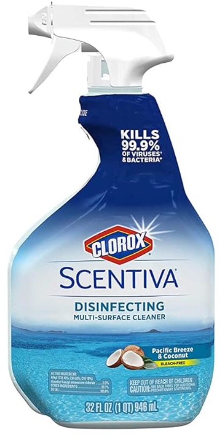 1742656324_03027636ImageCloroxScentivaDisinfectingMultiSurfaceCleanerSprayPacificBreezeCoconutPumpSpray07162018.jpg